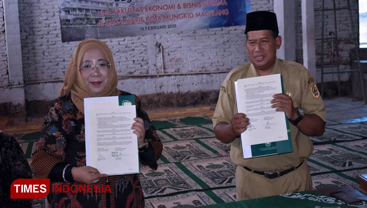 Di Magelang, Dekan FEB Unisma Malang Bakar Semangat Belajar Siswa SMK