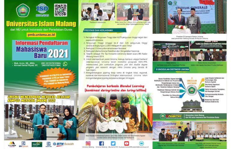 Informasi Penerimaan Mahasiswa Baru Tahun Akademik 2021/2022 Universitas Islam Malang